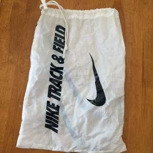Nike Track & Field White Drawstring Shoe Bag